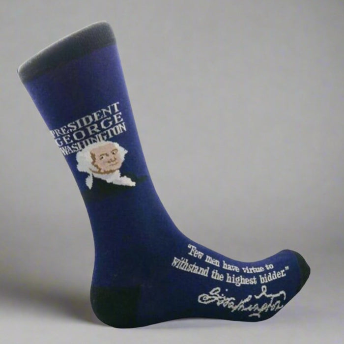 President George Washington Quotation Socks - The Shops at Mount Vernon