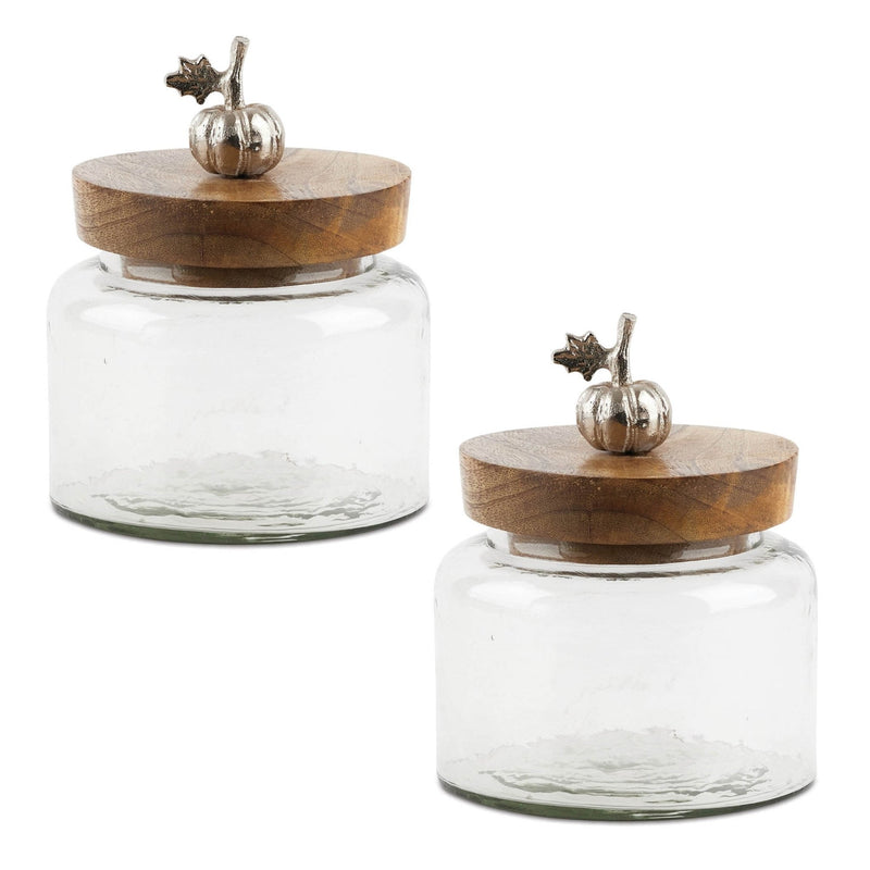 Pumpkin Glass Canister - The Shops at Mount Vernon