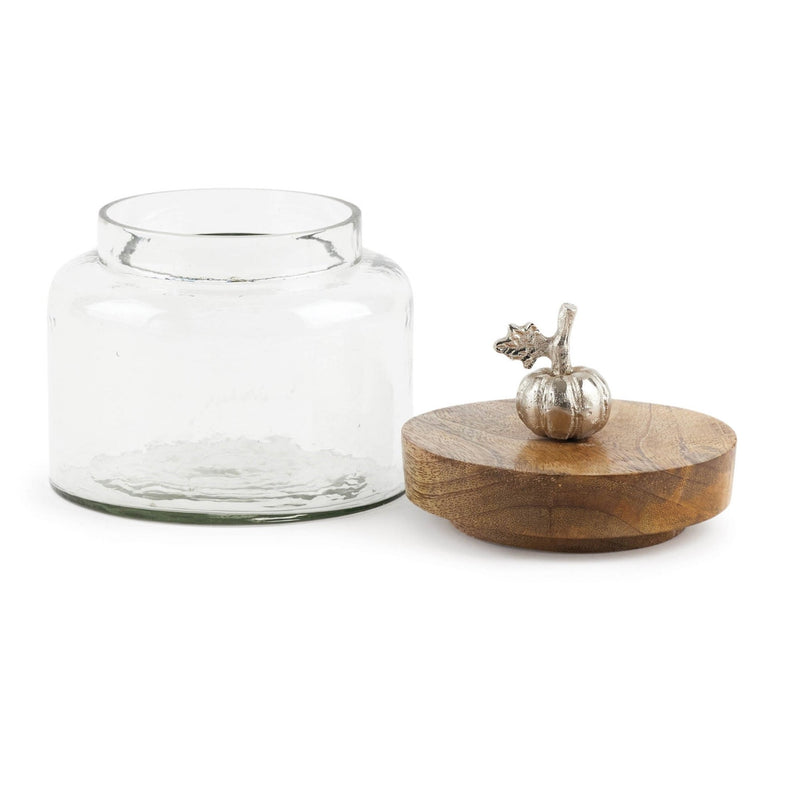 Pumpkin Glass Canister - The Shops at Mount Vernon