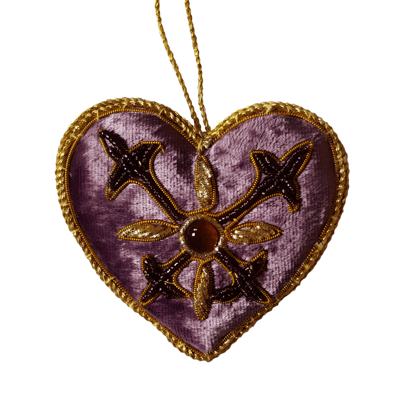 Purple Heart Ornament St. Nicolas - The Shops at Mount Vernon