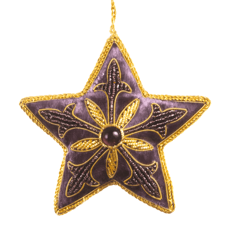 Purple Start Ornament St. Nicolas - The Shops at Mount Vernon