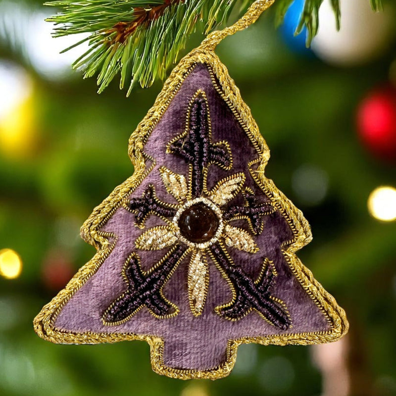 Purple Tree Ornament St. Nicolas - The Shops at Mount Vernon