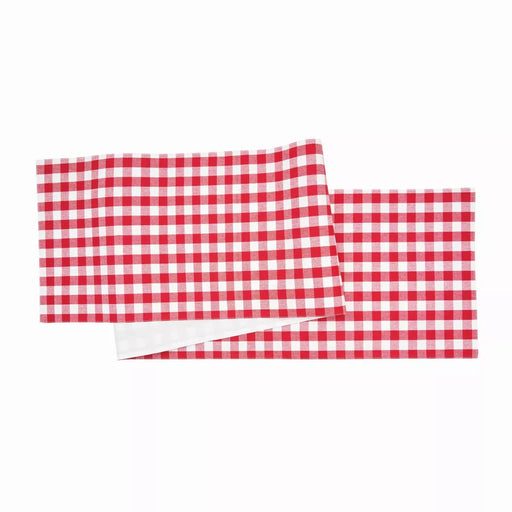 Red and White Checked Table Runner - The Shops at Mount Vernon