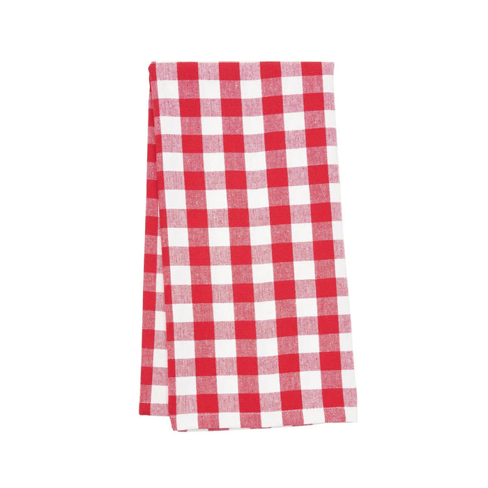 Red and White Gingham Check Towel - The Shops at Mount Vernon