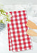 Red and White Gingham Check Towel - The Shops at Mount Vernon