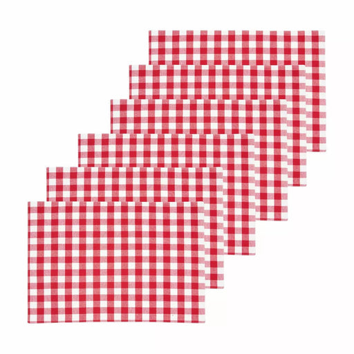 Red Checked Placemat - The Shops at Mount Vernon