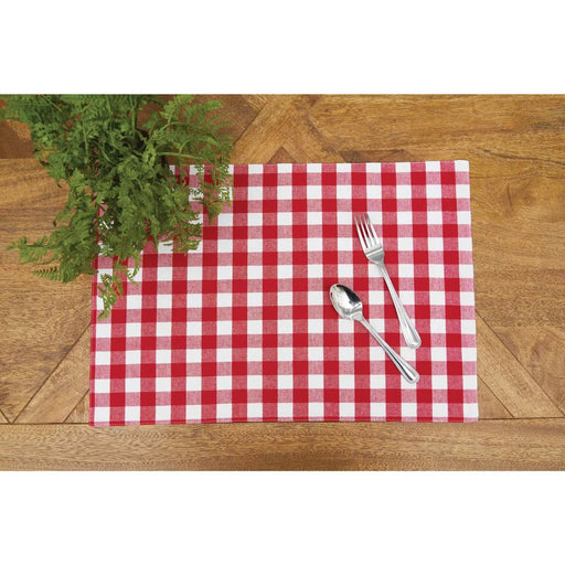 Red Checked Placemat - The Shops at Mount Vernon