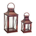 Red Metal Lantern - The Shops at Mount Vernon