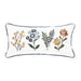 Retro Botanical Embroidered Pillow - The Shops at Mount Vernon