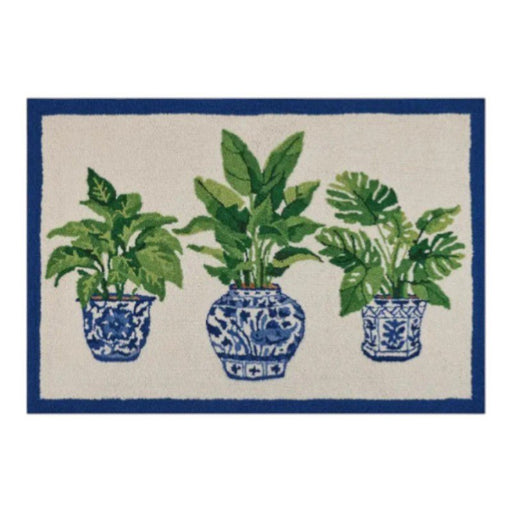 Rug Hooked Chinoiserie Flowers 27X40 - The Shops at Mount Vernon