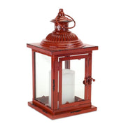 Rustic Red Lantern – 13" Tall - The Shops at Mount Vernon