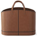 Saddle Brown Ultra Suede Basket - The Shops at Mount Vernon