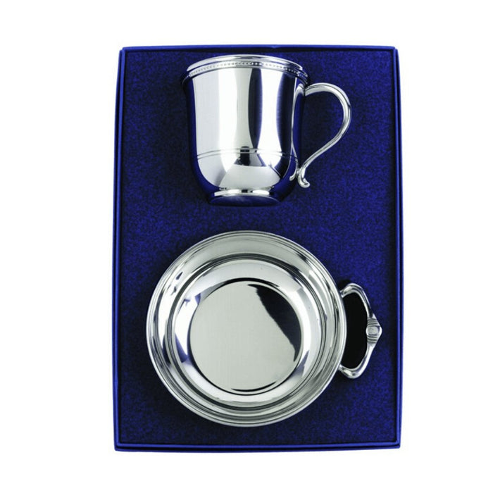 SALISBURY PEWTER BABY PORRINGER AND CUP ST - 6264 - The Shops at Mount Vernon