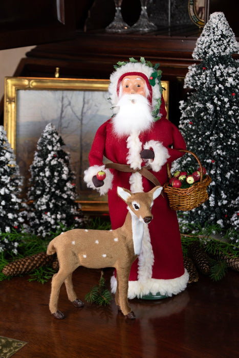 Santa Caroler With Reindeer - Byers Choice - The Shops at Mount Vernon