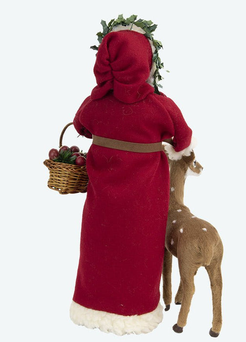 Santa Caroler With Reindeer - Byers Choice - The Shops at Mount Vernon