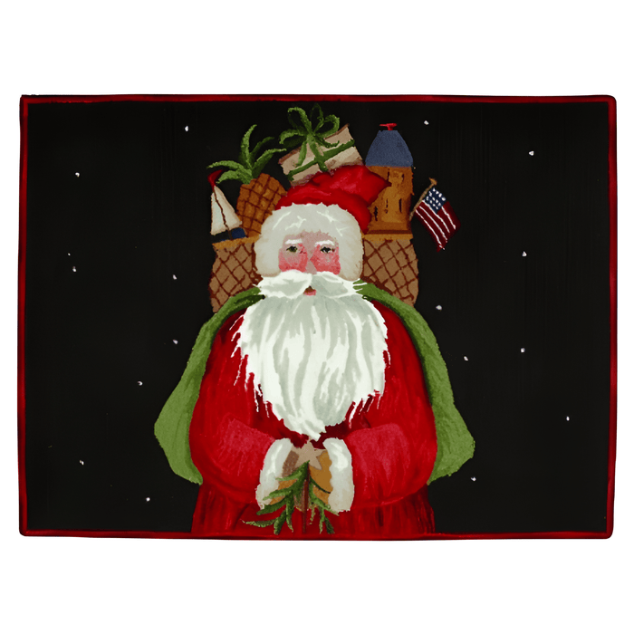 Santa with Gifts Rug By Michaelian Home - The Shops at Mount Vernon