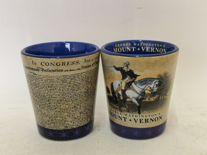 Shot Glass DECLARATION GEORGE & HORSE - The Shops at Mount Vernon