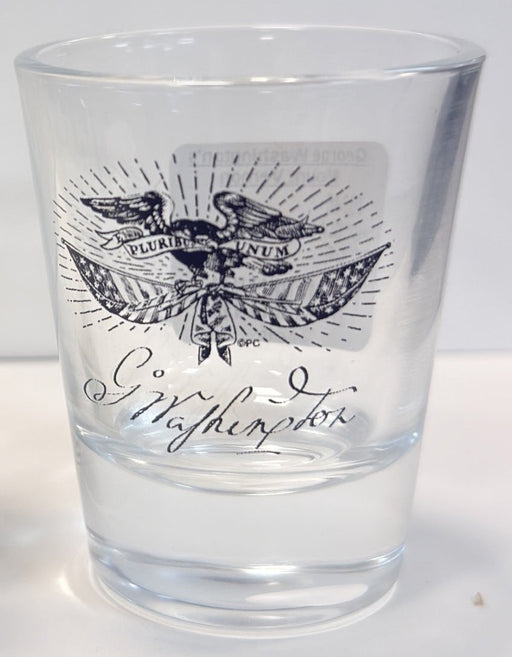 Shot Glass Patriotic Eagle (Round) - The Shops at Mount Vernon