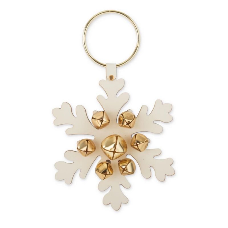 Snowflake Hanger With Bells - Assorted Colors - The Shops at Mount Vernon