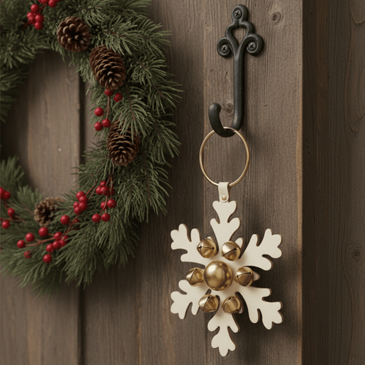 Snowflake Hanger With Bells - Assorted Colors - The Shops at Mount Vernon