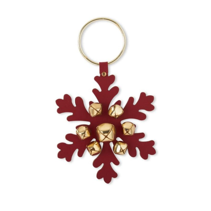 Snowflake Hanger With Bells - Assorted Colors - The Shops at Mount Vernon