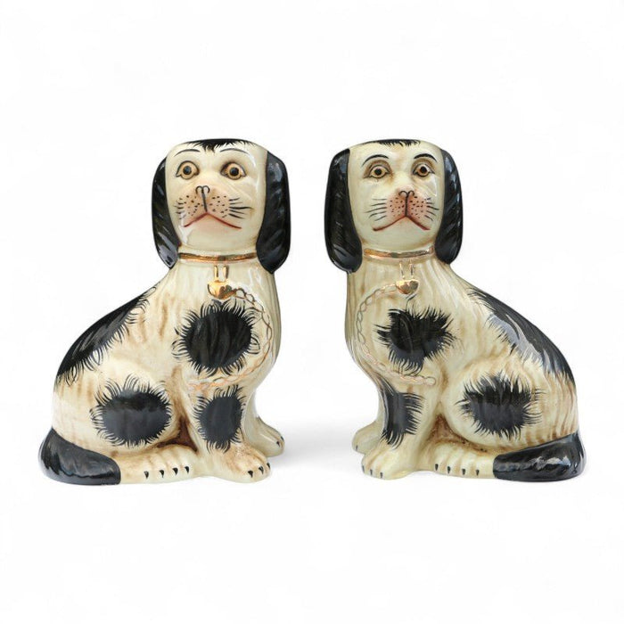 Staffordshire Dog Pair – Black and White - The Shops at Mount Vernon