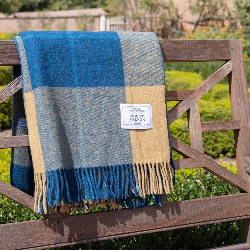 Tartan Blanket on bench