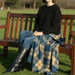 Tartan Knee - Wool Lap Blanket - The Shops at Mount Vernon