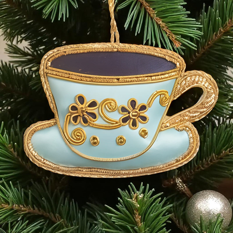 Tea Party Teacup Ornament St Nicolas - The Shops at Mount Vernon