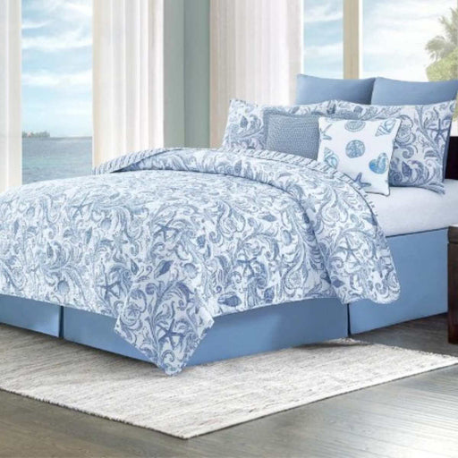 Tidal Waves Quilt Set Queen - The Shops at Mount Vernon