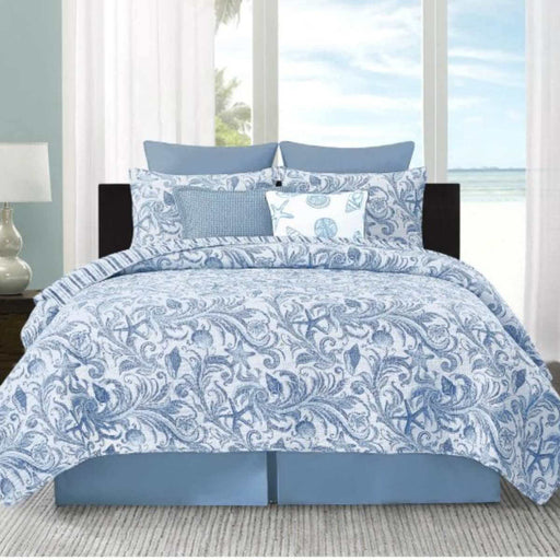 Tidal Waves Quilt Set Queen - The Shops at Mount Vernon