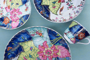 Tobacco Leaf Dessert Plate - The Shops at Mount Vernon