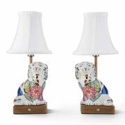 Tobacco Leaf Dog Pair Cordless Touch Lamp - The Shops at Mount Vernon