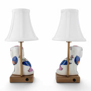 Tobacco Leaf Dog Pair Cordless Touch Lamp - The Shops at Mount Vernon