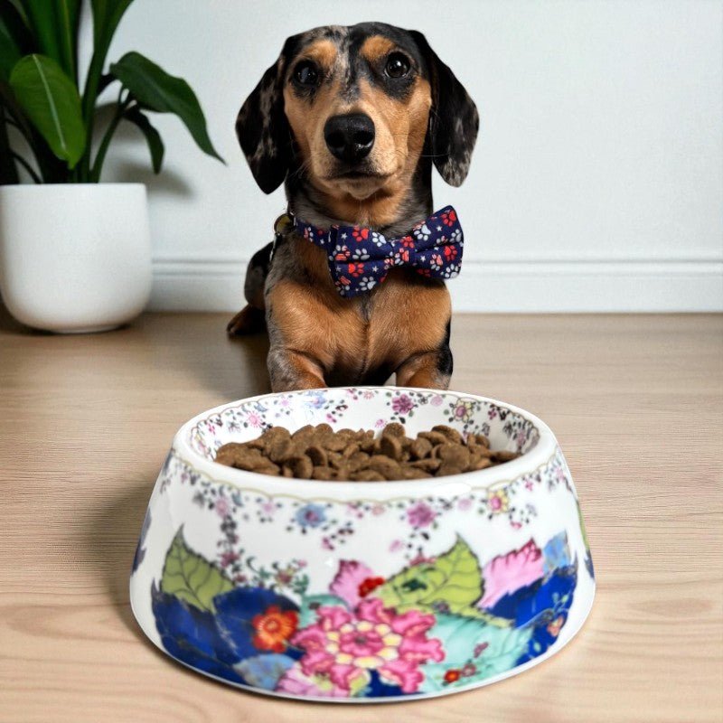 Tobacco Leaf Pet Bowl - Pet Dish - The Shops at Mount Vernon