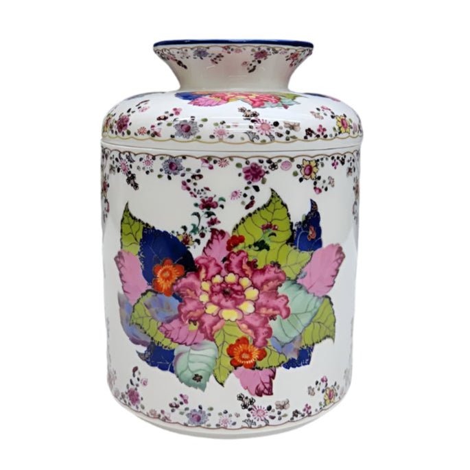 Tobacco Leaf Porcelain Tissue Box Cover Jar - The Shops at Mount Vernon