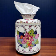 Tobacco Leaf Porcelain Tissue Box Cover Jar - The Shops at Mount Vernon