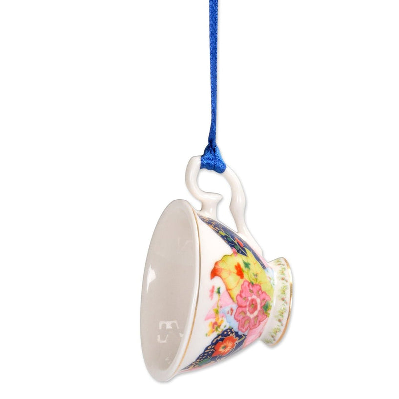 Tobacco Leaf Teacup Ornament - The Shops at Mount Vernon