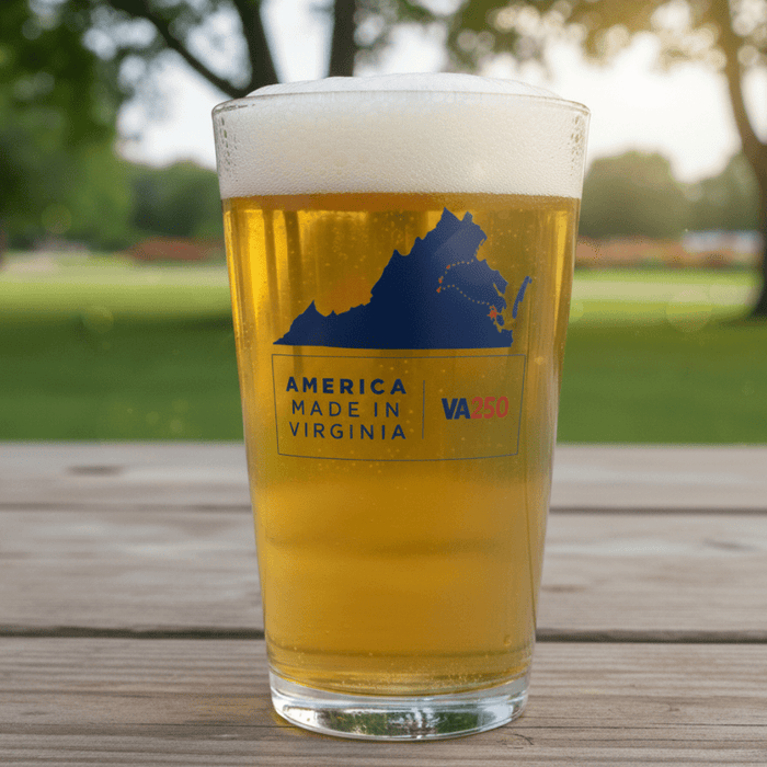 VA250 Historic Museums Collaboration Pint Glass - The Shops at Mount Vernon