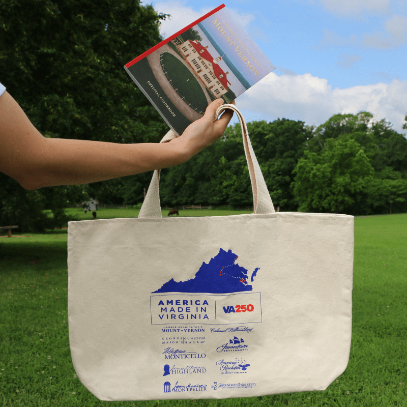 VA250 Historic Museums Collaboration Tote Bag - The Shops at Mount Vernon
