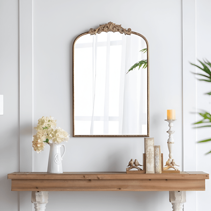 Versailles Arched Gold Mirror - The Shops at Mount Vernon