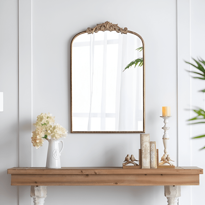 Versailles Arched Gold Mirror - The Shops at Mount Vernon