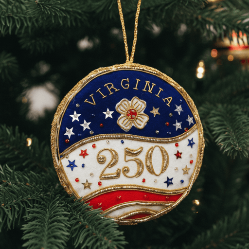 Virginia 250th Anniversary Dogwood Ornament St. Nicolas - The Shops at Mount Vernon