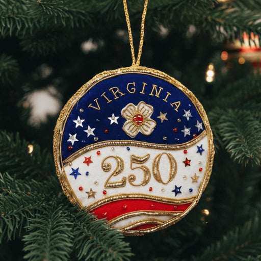 Virginia 250th Anniversary Dogwood Ornament St. Nicolas - The Shops at Mount Vernon