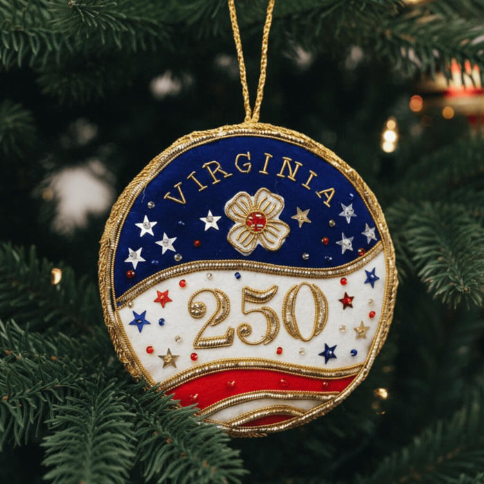 Virginia 250th Anniversary Dogwood Ornament St. Nicolas - The Shops at Mount Vernon