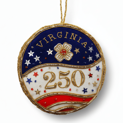 Virginia 250th Anniversary Dogwood Ornament St. Nicolas - The Shops at Mount Vernon
