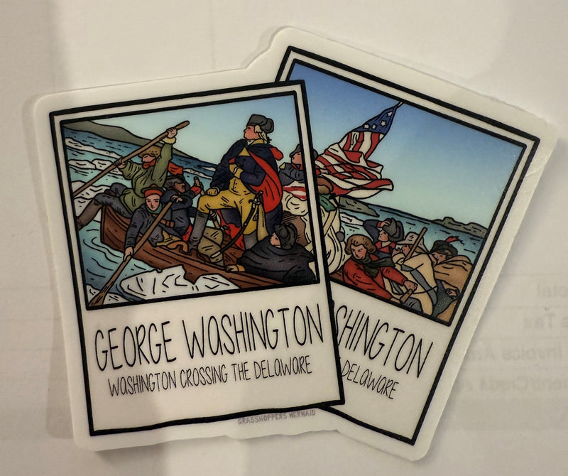 STICKER WASHINGTON CROSSING POLAROIDS