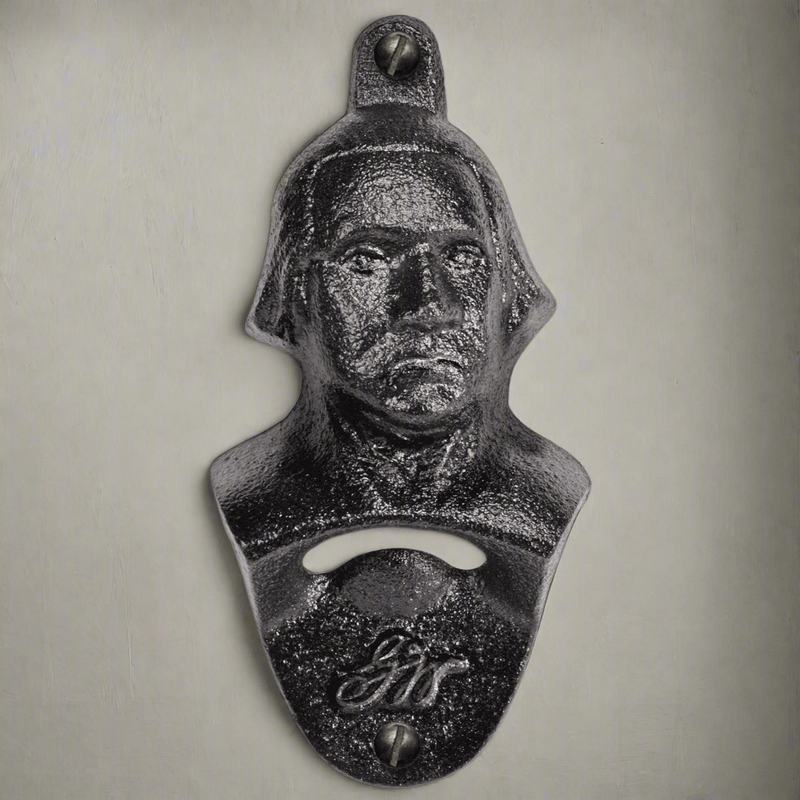 Wall Mounted Bottle Opener - Black Iron - The Shops at Mount Vernon