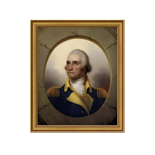 Washington Porthole Portrait Framed Print: Small Edition - The Shops at Mount Vernon