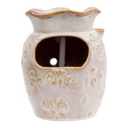 Water Fountain Floral Scallop Antique White - The Shops at Mount Vernon